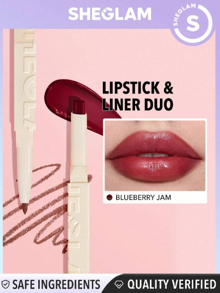 SHEGLAM Lipstick & Lip Liner Duo