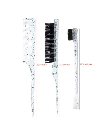 3pcs Shiny Hair Styling Comb Set