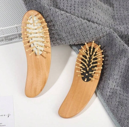 Portable Mini Wooden Hairbrush