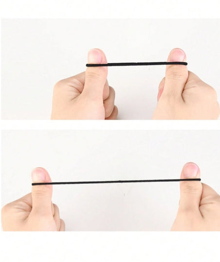 100pcs Minimalist Women's High Elastic Hair Ties + Box