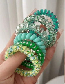 6pcs Telephone Cord Hair Ties