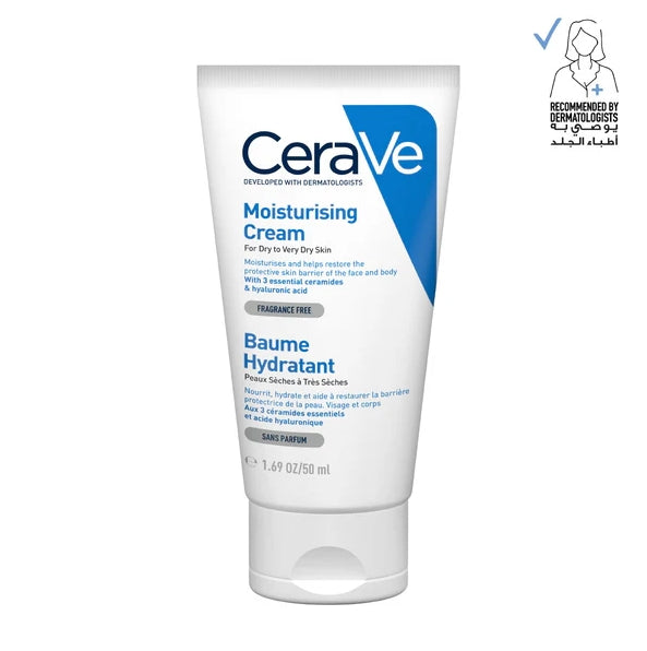 CERAVE Moisturizing Cream for Dry Skin with Hyaluronic Acid 50ml