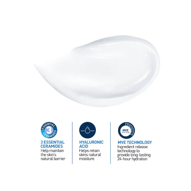 CERAVE Moisturizing Cream for Dry Skin with Hyaluronic Acid 50ml