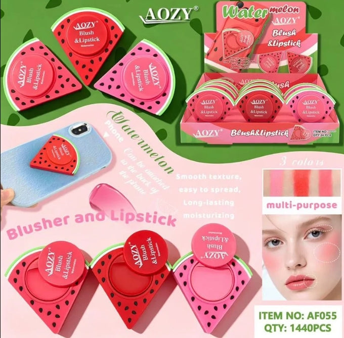 AOZY Watermelon Blush & Lipstick 2-in-1 | 3 Shades