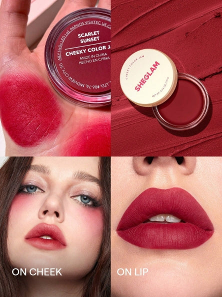 SHEGLAM Cheeky Color Jam-Scarlet Sunset