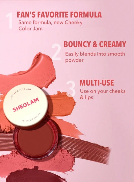 SHEGLAM Cheeky Color Jam-Scarlet Sunset