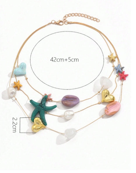 1pc Summer Multi-layer Necklace