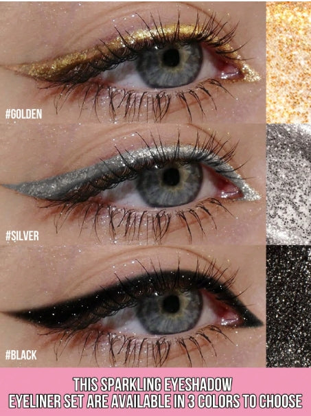 MISSLYN My Sparkly Secret Shimmer Liquid Eyeliner Set - 3pcs