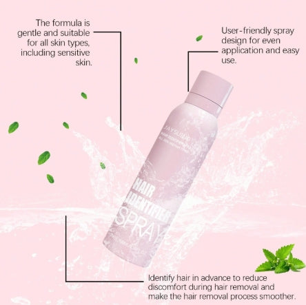 Facial Hair Removal Spray 100ml + 4pcs Eyebrows Razor