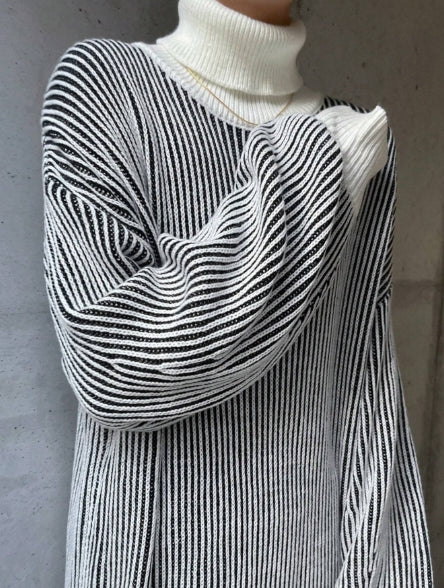 FRIFUL Women's Long Sweater Dress Round Neck Long Sleeves -- SIZE XL