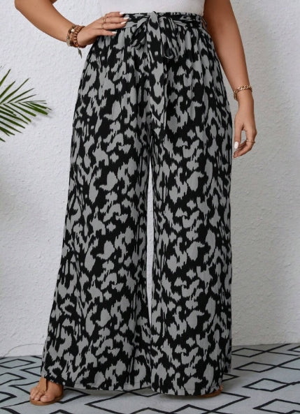 SHEIN PETITE CURVE Plus Elastic Waist Women Wide Leg -- SIZE 0XL