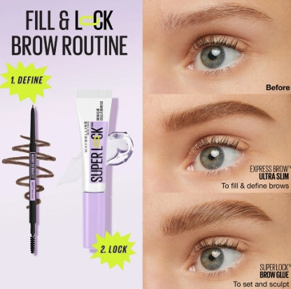 Maybelline Super Lock Brow Glue Clear Eyebrow Gel 7ml