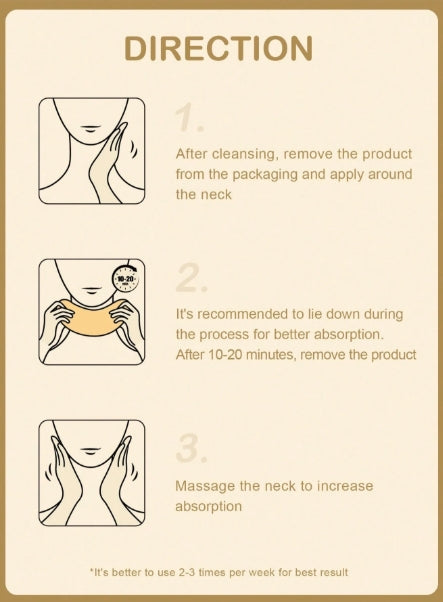 SLOWSUNDAY™ Collagen Neck Mask 20g*5pcs