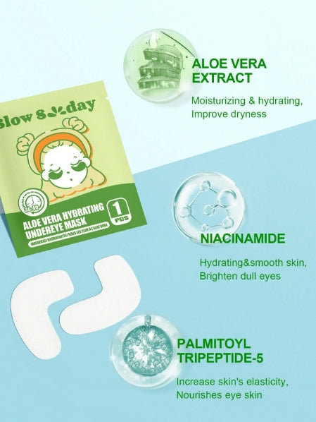 SLOWSUNDAY™ Aloe Vera Hydrating Undereye Mask 10pcs