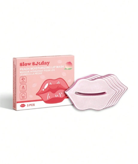 SLOWSUNDAY™ Peach Moisturizing Lip Mask 5pcs