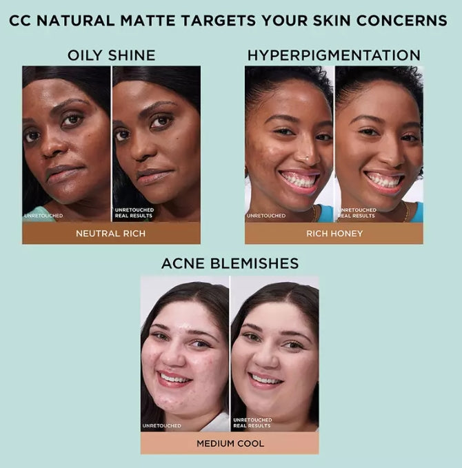 IT Cosmetics CC+ Cream Natural Matte Foundation with SPF 40 - 32ml