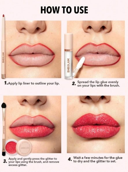 SHEGLAM Lip Dazzler Glitter Kit