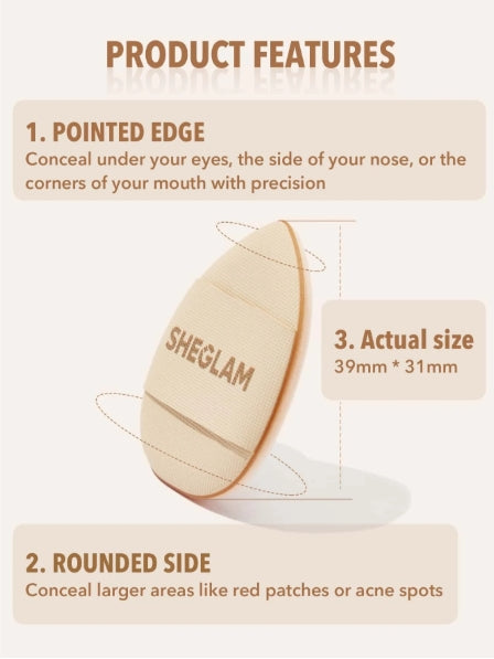 SHEGLAM Magic Finger Mini Sponge 3 Pcs/Set