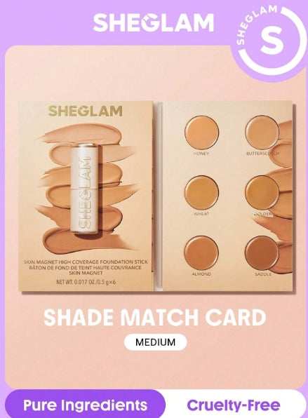 SHEGLAM Foundation Stick's Shade Match Card