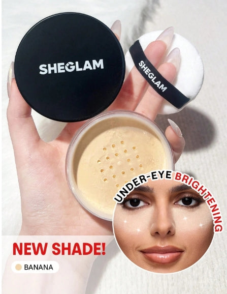 SHEGLAM Baked Glow Setting Powder-Banana