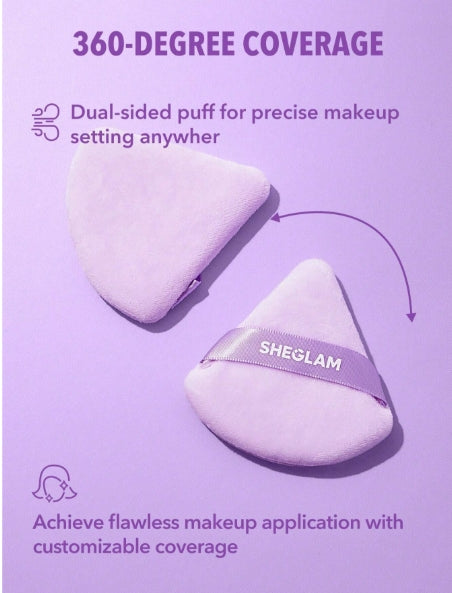 SHEGLAM Insta-Ready Powder Puff Triangle Shaped 3pcs Set