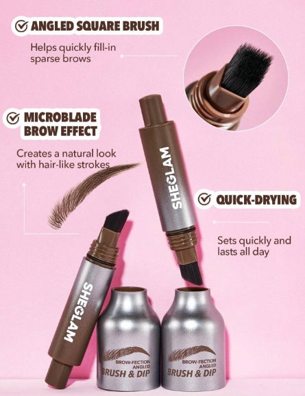 SHEGLAM Angled Brush & Dip Eyebrow Gel Pen