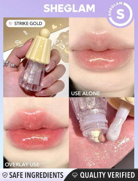 SHEGLAM Jelly Wow Hydrating Glitter Lip Oil