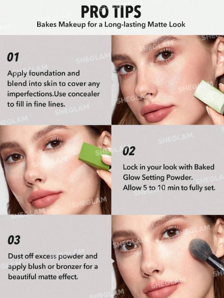 SHEGLAM Baked Glow Setting Powder-Oil Control