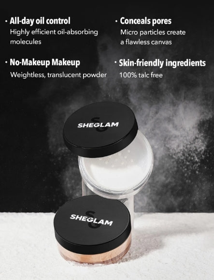 SHEGLAM Baked Glow Setting Powder-Oil Control