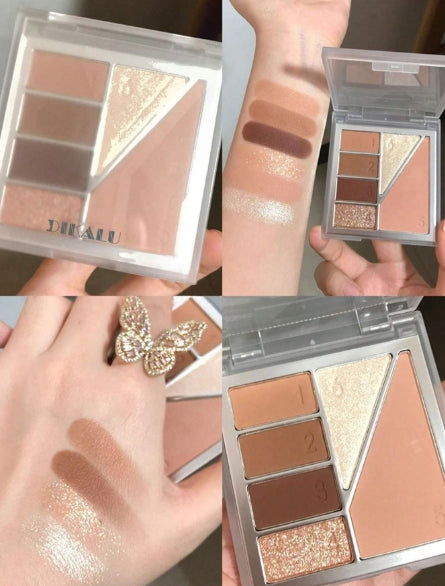 Dikalu Warm Brown Cocoa 6 Colors Eyeshadow Palette-Centuries 02