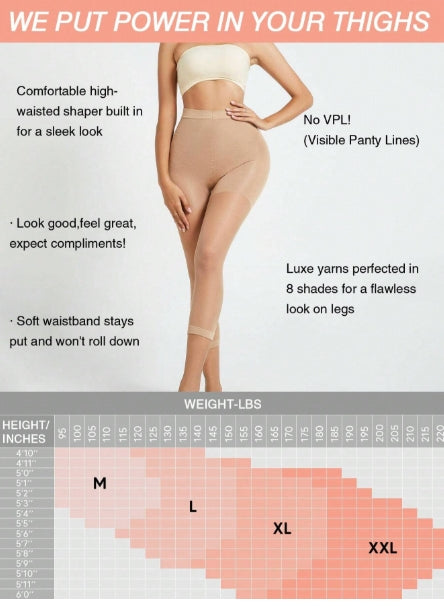 1pc Lightweight Soft Compression 3/4 Leggings with Tummy Control - Size XXL