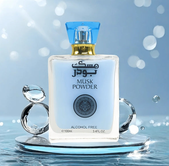 100ml Musk Powder Cream Vanilla Blue Fragrance - Men
