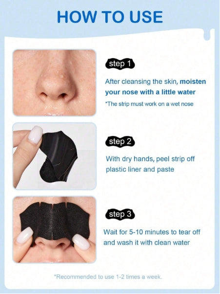 Slow Sunday 10pcs Charcoal Nose Strips