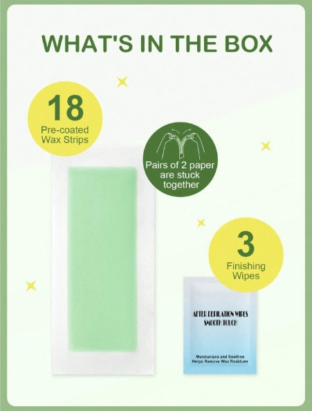Slow Sunday 18pcs Aloe Vera Facial Wax Strips