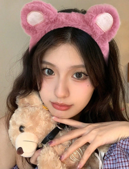 3pcs Pink Cartoon Bear Hairbands