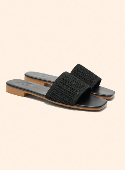 CUCCOO BASICS Black Slippers - Size EUR41
