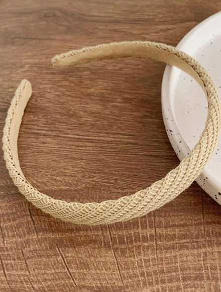 1pc Women's Knitted Wide Headbands In Solid Colors