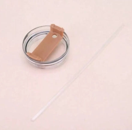 1pc Stainless Steel Insulated Water Cup with Straw 1200ml
