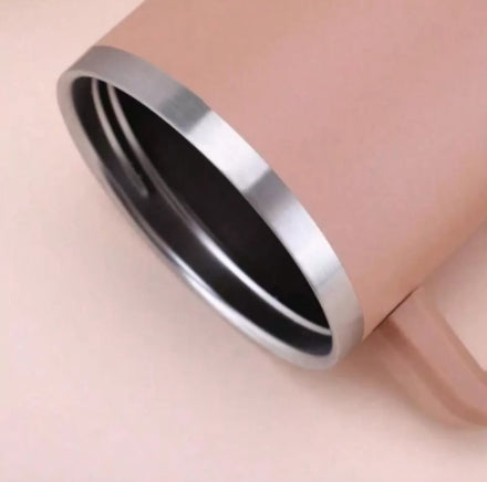 1pc Stainless Steel Insulated Water Cup with Straw 1200ml