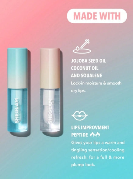 SHEGLAM Plump Addict Hot & Cold Gloss Duo