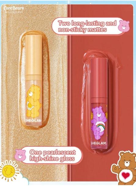 Care Bears X SHEGLAM 3 Pcs Matte Liquid Lipstick Set