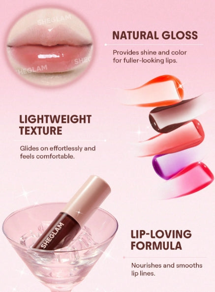 SHEGLAM Jelly Wow Tinted Lip Oil-Hot Shot 7.5g
