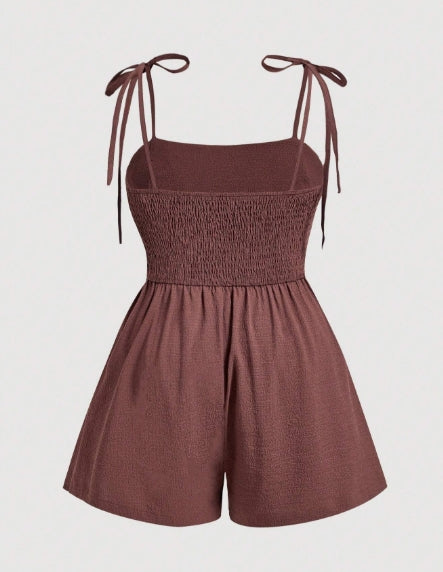 SHEIN MOD Brown Romper - SIZE 0XL