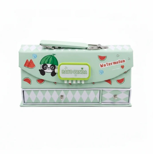 Panda Unique Multi Layer Pen Case With Lock