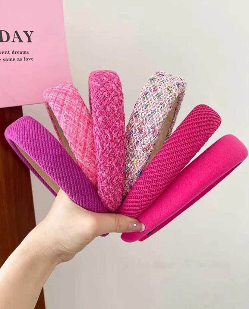 1 PC Random Color Cloth Covered Korean Style Headbands