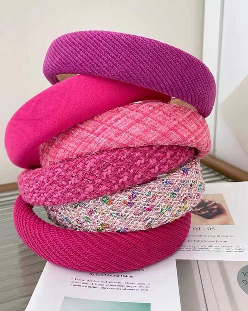 1 PC Random Color Cloth Covered Korean Style Headbands