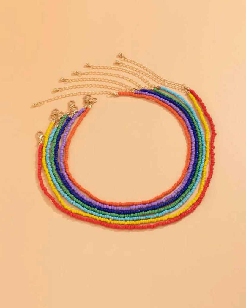 1 PC Random Minimalist Beaded Necklace