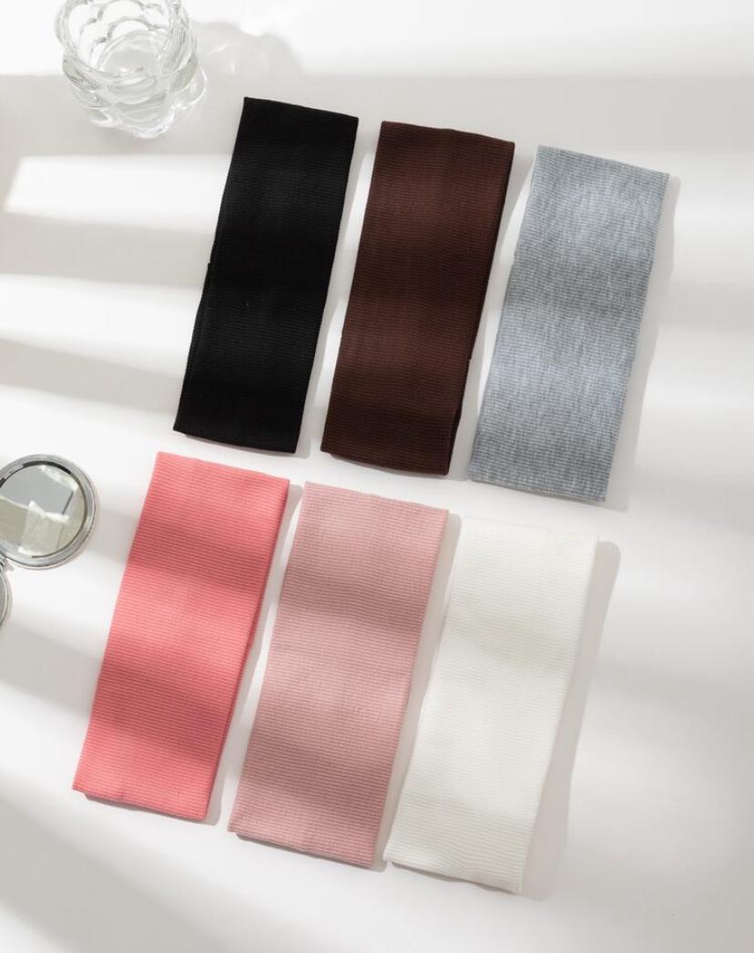 6pcs/Set Women's Multicolor Fabric Fashion Headbands