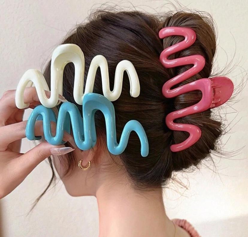 1 PC Random Matte Pastel Flower Hair Claws
