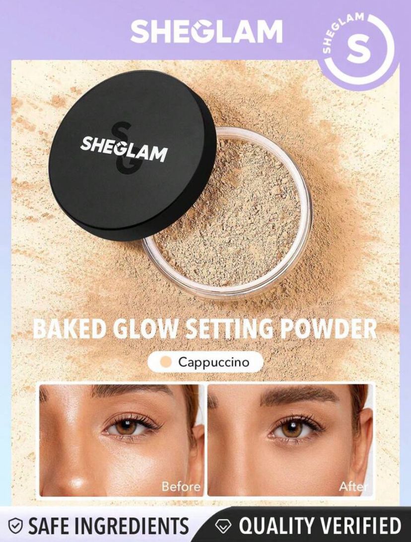 SHEGLAM Baked Glow Setting Powder-Oil Control